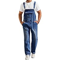 Amazon.com: QJBMEI Bib Overalls for Men Denim, NGF001 (S