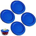 1 Cup/236 mL Blue Replacement Lids/Covers for Pyrex 7202-PC, 8oz Anchor Hocking & Klare Ware Storage Bowls *Lids Only* - *Gla