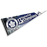 Toronto Maple Leafs 13 Time Cup Champions Pennant Banner Flag