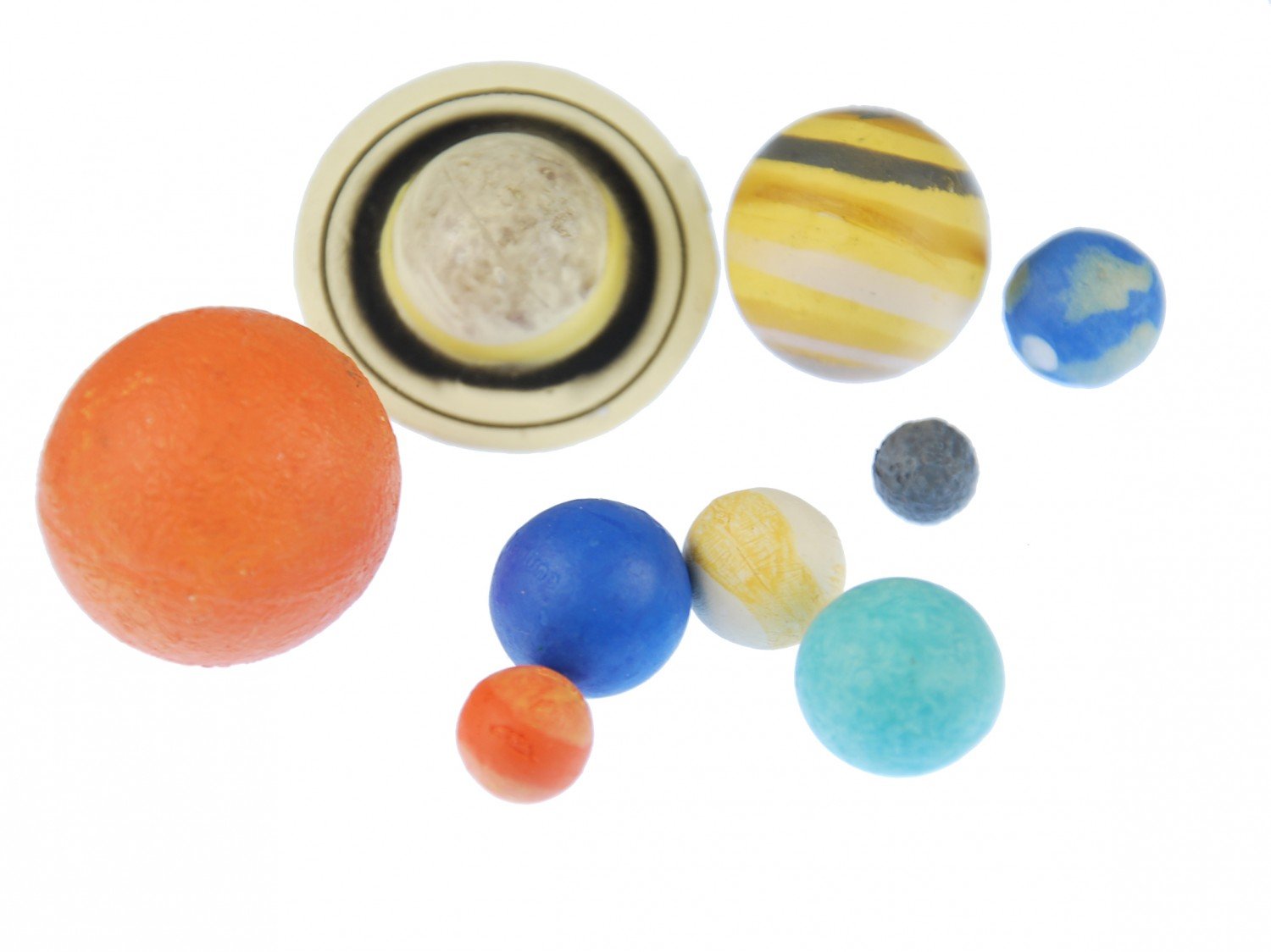 Miniblings 9 pcs Planet Figures figurines Earth sun mars Solar System Kids