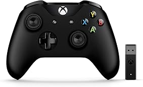 Microsoft – Mando Xbox + Adaptador Inalámbrico Compatible con PC 