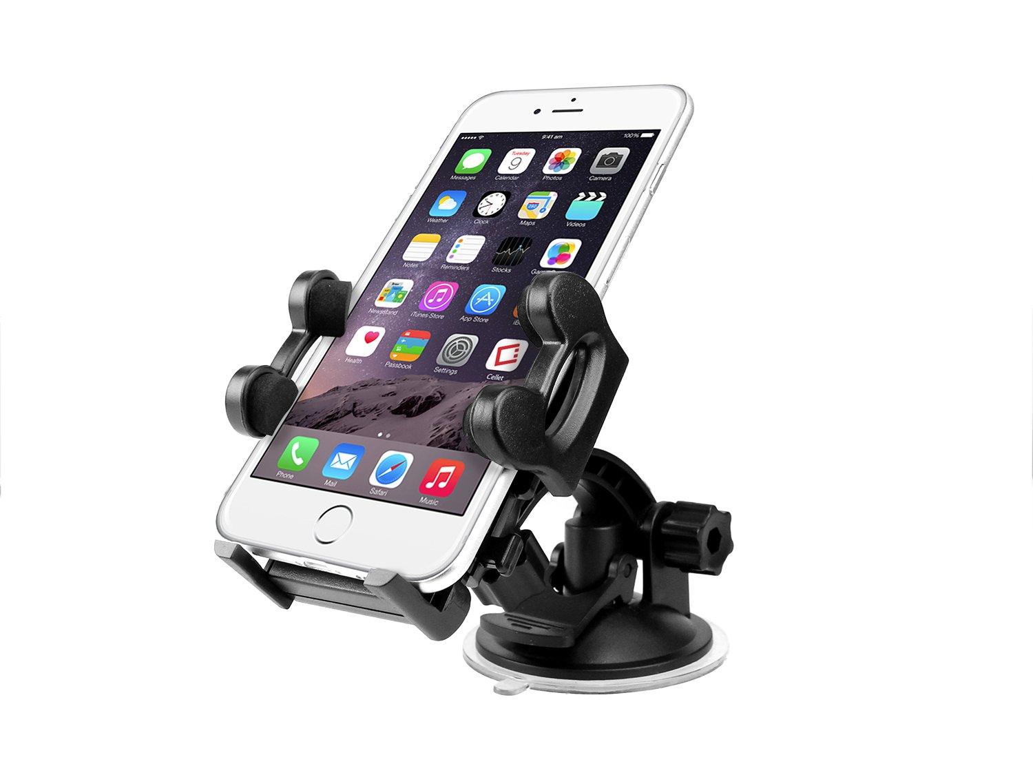 Cellet Car Windshield/Dashboard Mount Phone Holder with Large Suction Cup - Compatible to Apple iPhone XS/Max/Xr/X/8/8 Plus/7/6, Samsung Note 9/8/5, Galaxy S9/Plus/S8/S8+ Google Pixel 3 XL