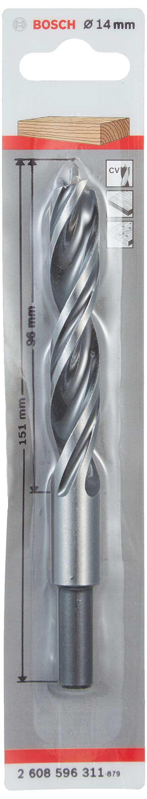 Bosch Professional Brad Point Drill Bit (for wood, Ø 14 mm, accessories rotary drills)