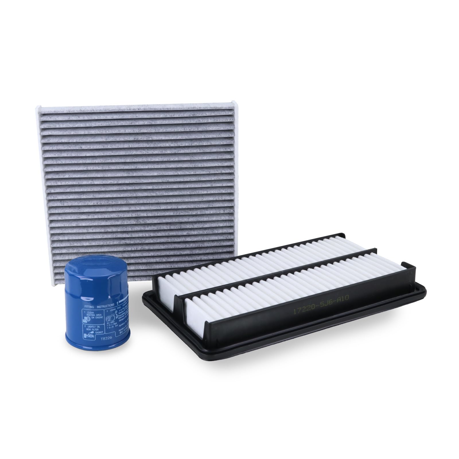 Photo 1 of 15400-PLM-A02 Oil Filter & 17220-5J6-A10 Engine Air Filter & 80292-SDA-A01 Cabin Air Filter Fit for 2016-2022 Honda Pilot 3.5L, 2019-2025 Passport 3.5L, 2017-2025 Ridgeline 3.5L