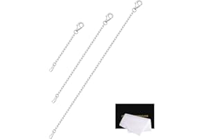 VANBARIS Sterling Silver Necklace Extenders for Women Silver Chain Extension Bracelet Extender Sterling Silver Chain Extenders for Necklaces 3 Piece Set (2, 3, 4 inch)
