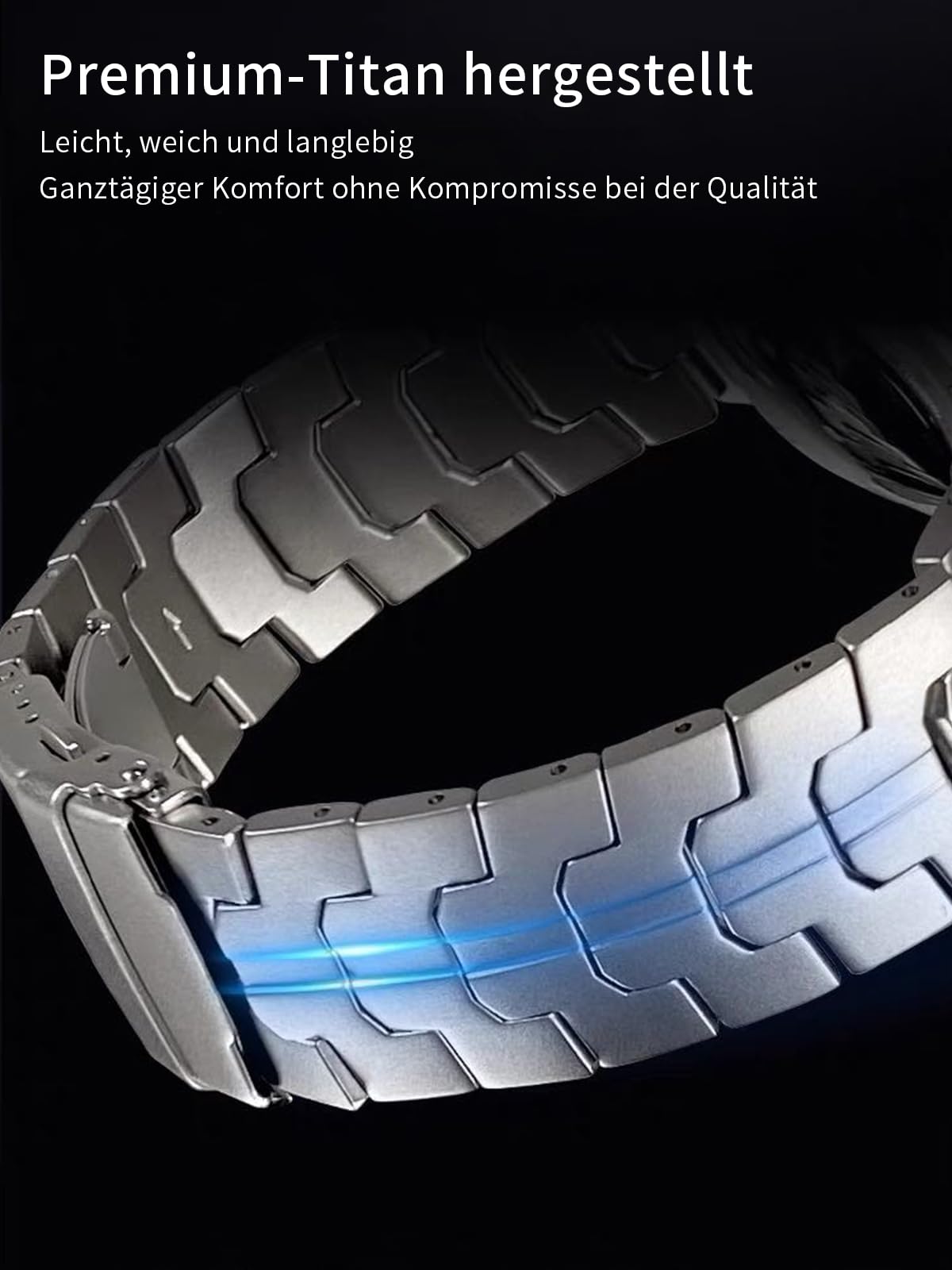 synsing Titanium Bracelet Compatible with Pixel Watch 3 45 mm Bracelets, Titanium Metal Watch Replacement Strap for Pixel 3/2/1 41 mm Strap Accessories for Men and Women