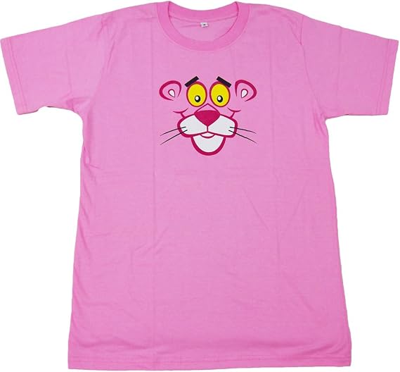Amazon 並行輸入品 The Pink Panther ピンク パンサー ピンクの豹 ひょっこり感 プリントｔシャツ ムービーｔシャツ アニメキャラtシャツ ピンク Sサイズ Mサイズ Lサイズ 男女兼用 Lサイズは短めワンピースとしても人気 Tシャツ カットソー 通販