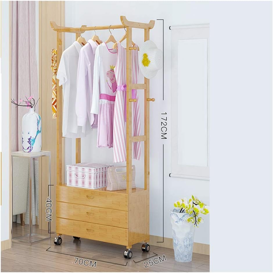 Amazon Com Qpsgb Bedroom Simple Retro Wooden Coat Rack Home