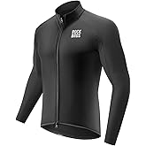 ROCKBROS winter cycling jacket for men woman,Warm long sleeves, fleece windproof jacket for cycling(black).