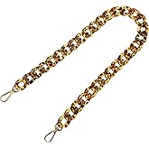PATIKIL Acrylic Purse Strap Acrylic Chain Purse Straps Replacement Luxury Handbag Straps