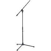 Samson MK10 Plus - Lightweight Microphone Boom Stand with Mic Clip and Cable