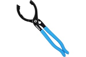 NEIKO 03422A Oil Filter Wrench, 12” Adjustable Oil Filter Pliers, 3 Adjustable Positions, Fits 2-3/8” to 4-1/2”, Oil Change Tools, Filter Removal Tool