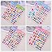 Nakimo 4 Sheets Cute Lovely Cartoon 3D DIY Decorative Puffy Adhesive Sticker Tape / Kids Craft Scrapbooking Sticker Set for Diary, Album