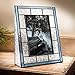 J Devlin Pic 159-46V Blue Stained Glass Picture Frame Tabletop 4x6 Vertical Photo Frame Vintage
