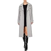 Forever 21 womens Faux Leather Notched Trench Coat