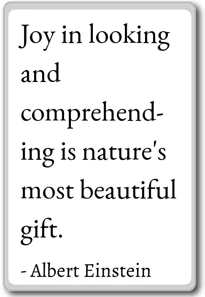 Joy en busca y comprender es naturaleza ... - Albert Einstein ...