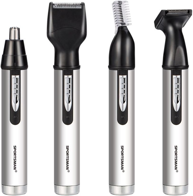 xincare Nose Ear Hair Trimmer, 4 in 1 Rechargeable Waterproof Nose Sideburn Eyebrow Beard Ear Hair Trimmer Shaver for Men & Women