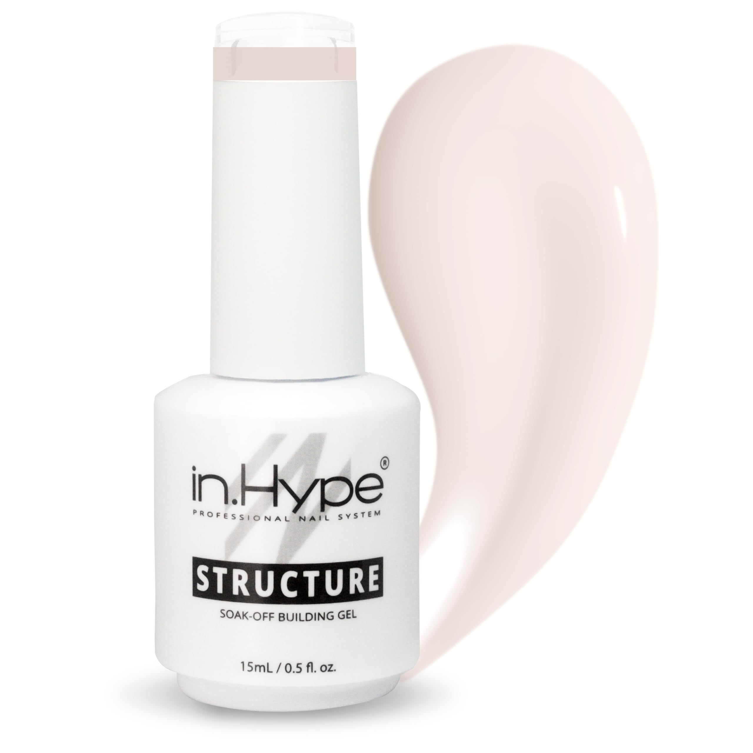 IN.HYPE Structure/Liquid Builder Gel/Hard Gel in a Bottle (BIAB) for Nail Enhancing/Overlays/Strengtenning (Veil)