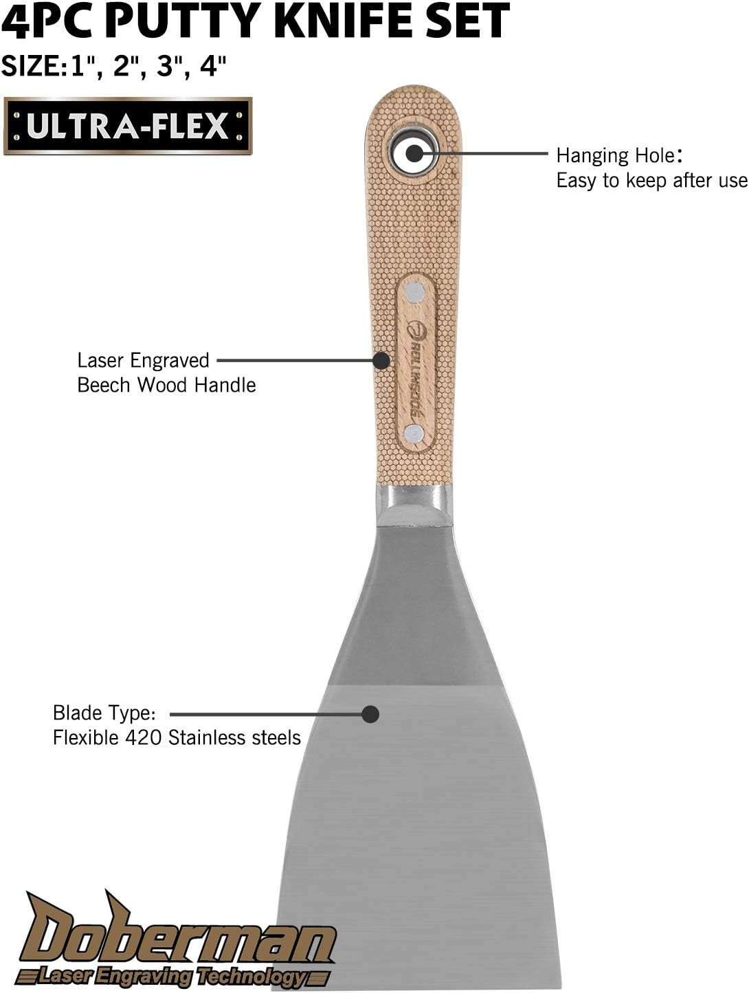 ROLLINGDOG 4PC Filling Knife - Image 4