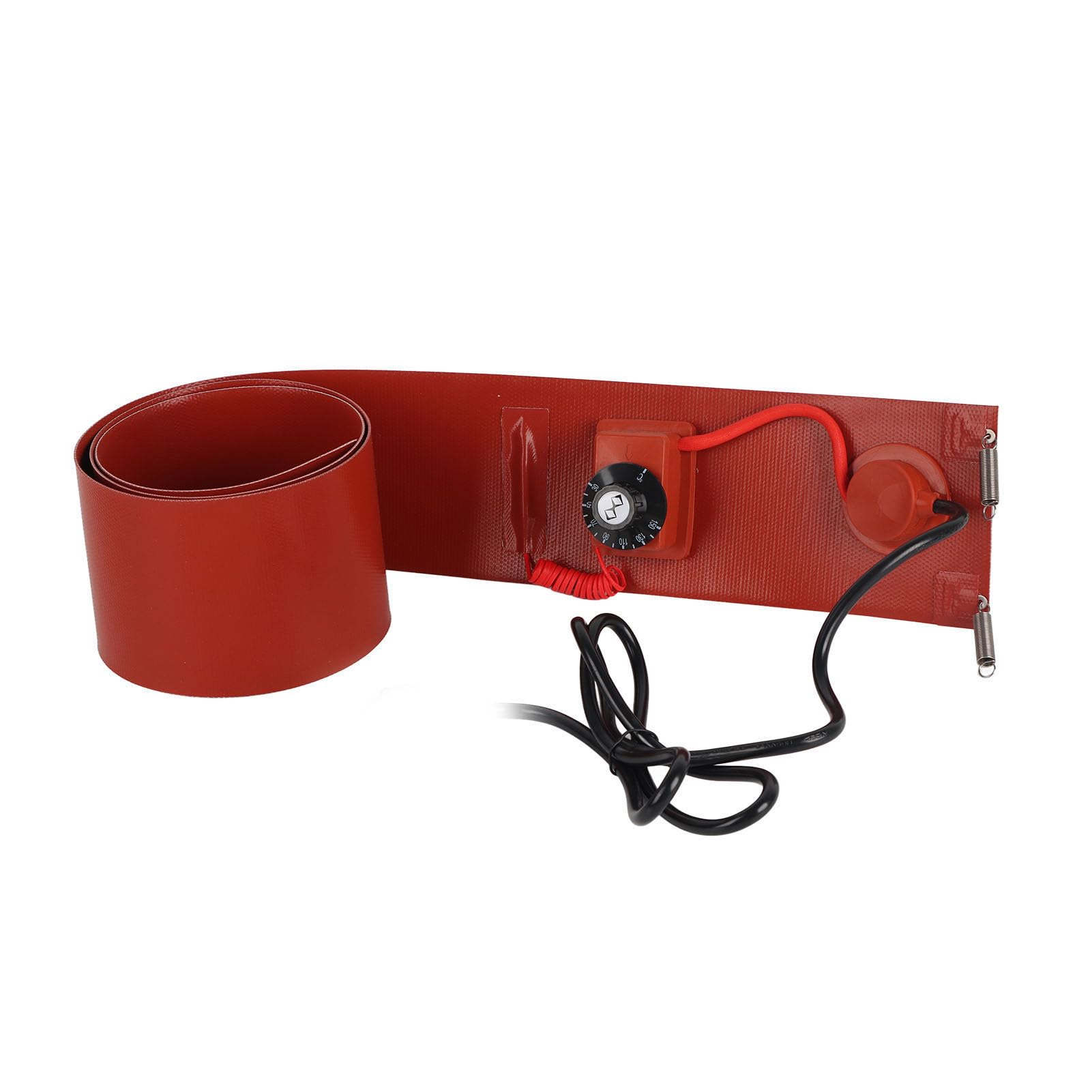 Uadme Metal Oil Drum Drum Heater with 30-150℃ Adjustable Thermostat, 200L Oil Drum Silicone Heating Pad for Valves, Instruments, Tanks, Grease Keg Heater