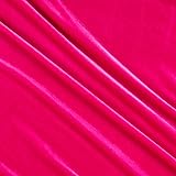 Stretch Velvet Hot Pink, Fabric by the Yard