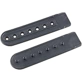 E-outstanding 12Pairs Sapback Cap Buckle Strap Black Baseball Cap Repair Strap 7 Hole Plastic Hat Closure Replacement Repair Buckle Fastener Snap