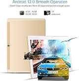 Padgene 10.1" Android 12 Tablet 4GB RAM 64GB ROM Octa-core 4G LTE WiFi FHD view 3