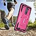 COVRWARE [Aegis Series] case Compatible with ZTE ZMAX PRO/ZTE Carry, with Built-in [Screen Protector] Heavy Duty Full-Body Rugged Holster Armor Case [Belt Swivel Clip][Kickstand], Pink