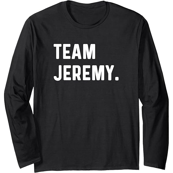 Amazon.com: Team Jeremy T-Shirt : Clothing, Shoes & Jewelry