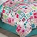 My Room Peace Out Girls Comforter Set With Bedskirt, Multicolor, Full