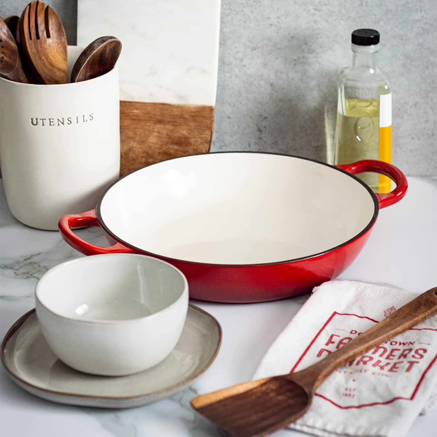 Backcountry Iron Enameled 3.5 Quart Signature Cast Iron Braiser with