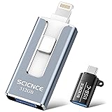 SCICNCE 512GB Photo Stick for Phone, 4 in 1 USB