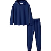 Arshiner Girl's 2 Piece Tie-dye Pullover Hooded Sweatshirt Set Sweatsuits and Sweatpants