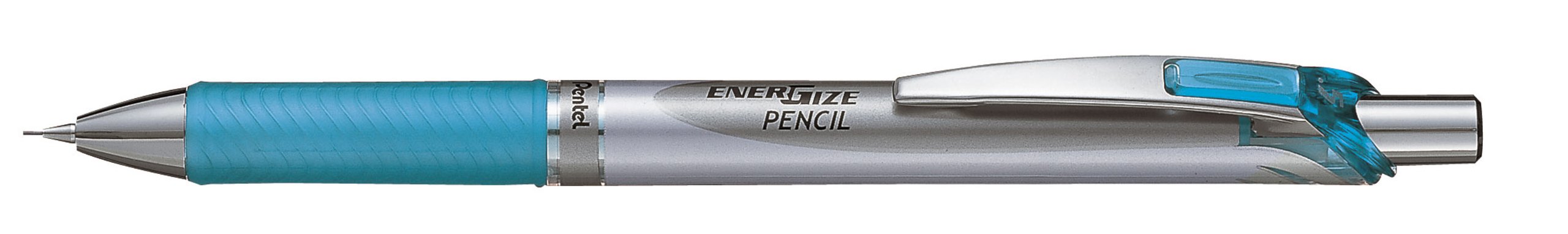 Pentel Energize PL75-S Pack of 12 Mechanical Pencil 0.5 mm Aluminium/Turquoise