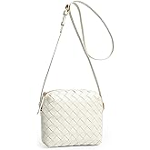 DORIS&JACKY Small Leather Crossbody Purse for Women Mini Lambskin Handwoven Cellphone Shoulder Bag With Long Adjustable Strap