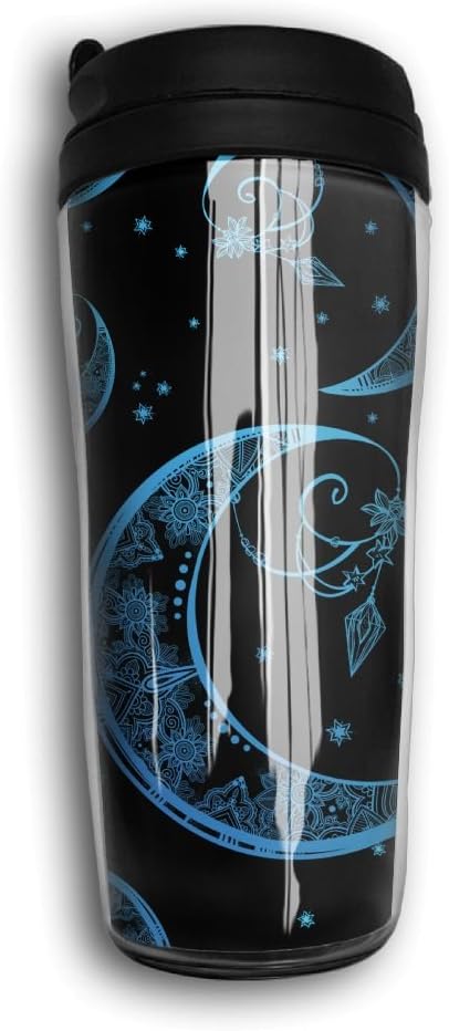Goth Moon Galaxy Portable Leak Proof Tumblers Curve Water Bottle Tea Mug Travel Mug