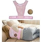 Sleep Position Trainer for Sleeping On Your Side | Side Sleep Trainer | Snore Stopper |Adjustable、 Lightweight, Comfortable, Effective in Reducing Supine Sleep Time (Pink)