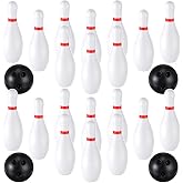 RoundFunny Kids Bowling Sets Indoor and Outdoor Bowling Game for Age 2-5 | Toddler Plastic Bowling Toy Sets with 20 Pins and 4 Balls for Boys Girls, Educational Children Birthday School Party Gifts