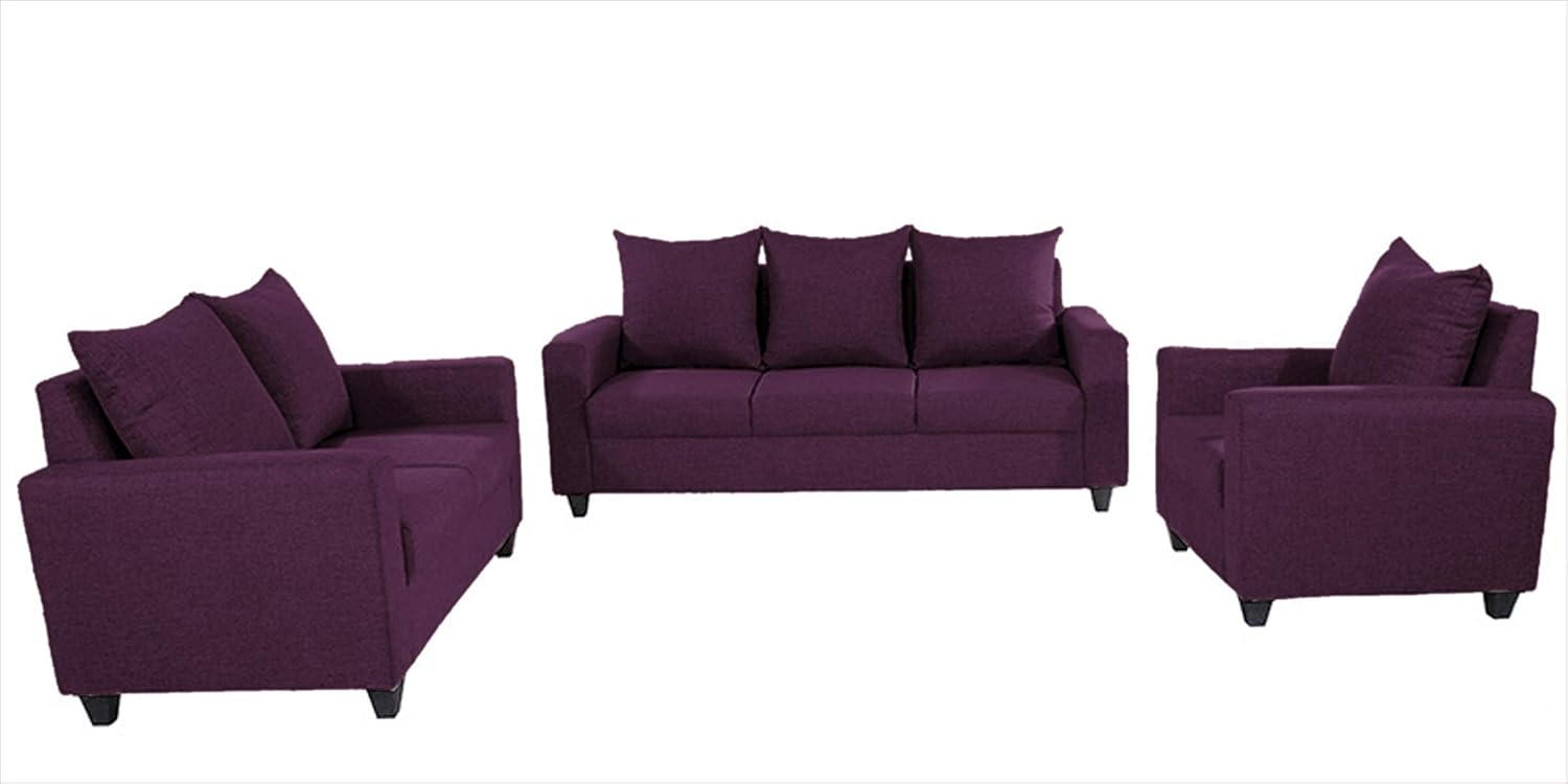 Space Interior Wine Color 3 2 1 Architectural Wooden Fabric Sofa