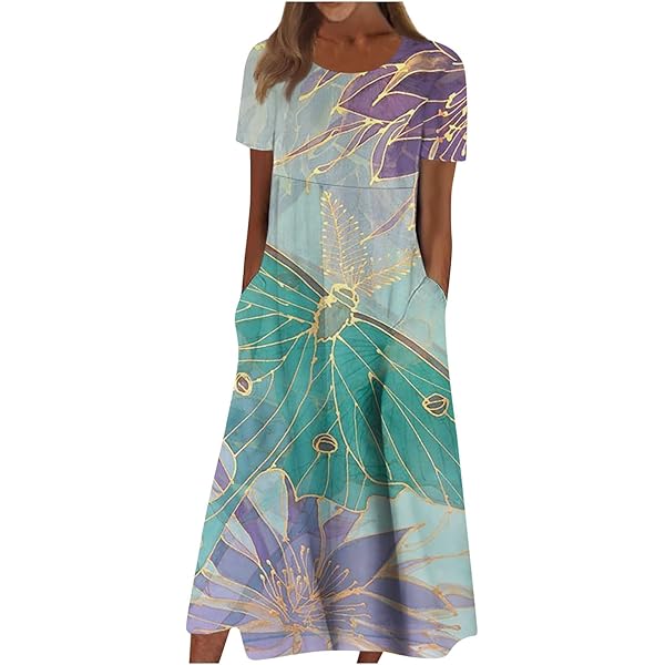 ♠LïNENです Amazon.com: ZXCTKA Linen Sundresses for Women,Maxi Dress for