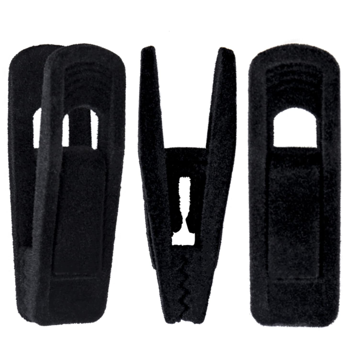 Photo 1 of Corodo Velvet Hangers With 20 Black Pants Clips, Strong Finger Clips Perfect for Thin Hangers