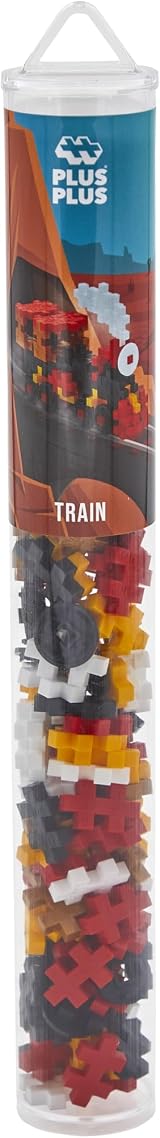 PLUS PLUS Building Blocks Train Toy 100 Pieces STEM Creative Play Danish Design view 3