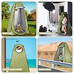 Pop-Up-Privacy-Tent--Instant-Portable-Outdoor-Shower-Tent-Camp-Toilet-Changing-Room-Rain-Shelter-with-Window--for-Camping-and-Beach--Easy-Set-Up-Foldable-with-Carry-Bag--Lightweight-and-Sturdy