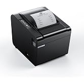 Rongta 80mm Thermal POS Receipt Printer with Auto Cutter | Kitchen Printer Support Cash Drawer,USB Serial Ethernet Interface for Windows/Mac/Linux