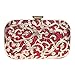 Fawziya Bling Ring Clutch Cocktail Purses For Women Snakeskin Evening Bag-Pink