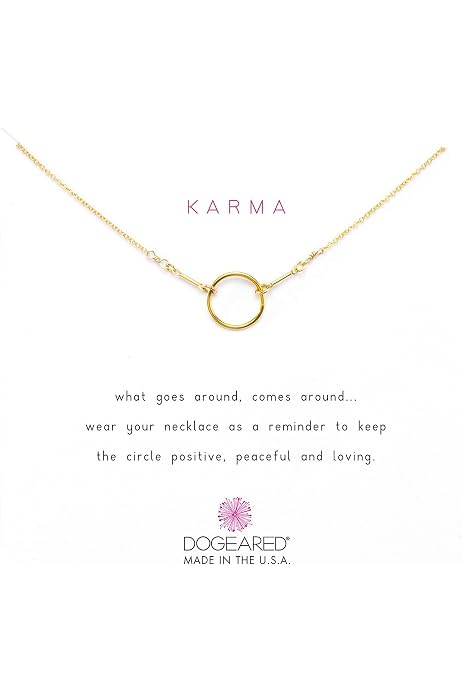 Amazon.com: Dogeared Karma Necklace 16 