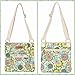 Malirona Women Crossbody Purse Hipster Cross Body Bag Canvas Shoulder Handbag Floral Design