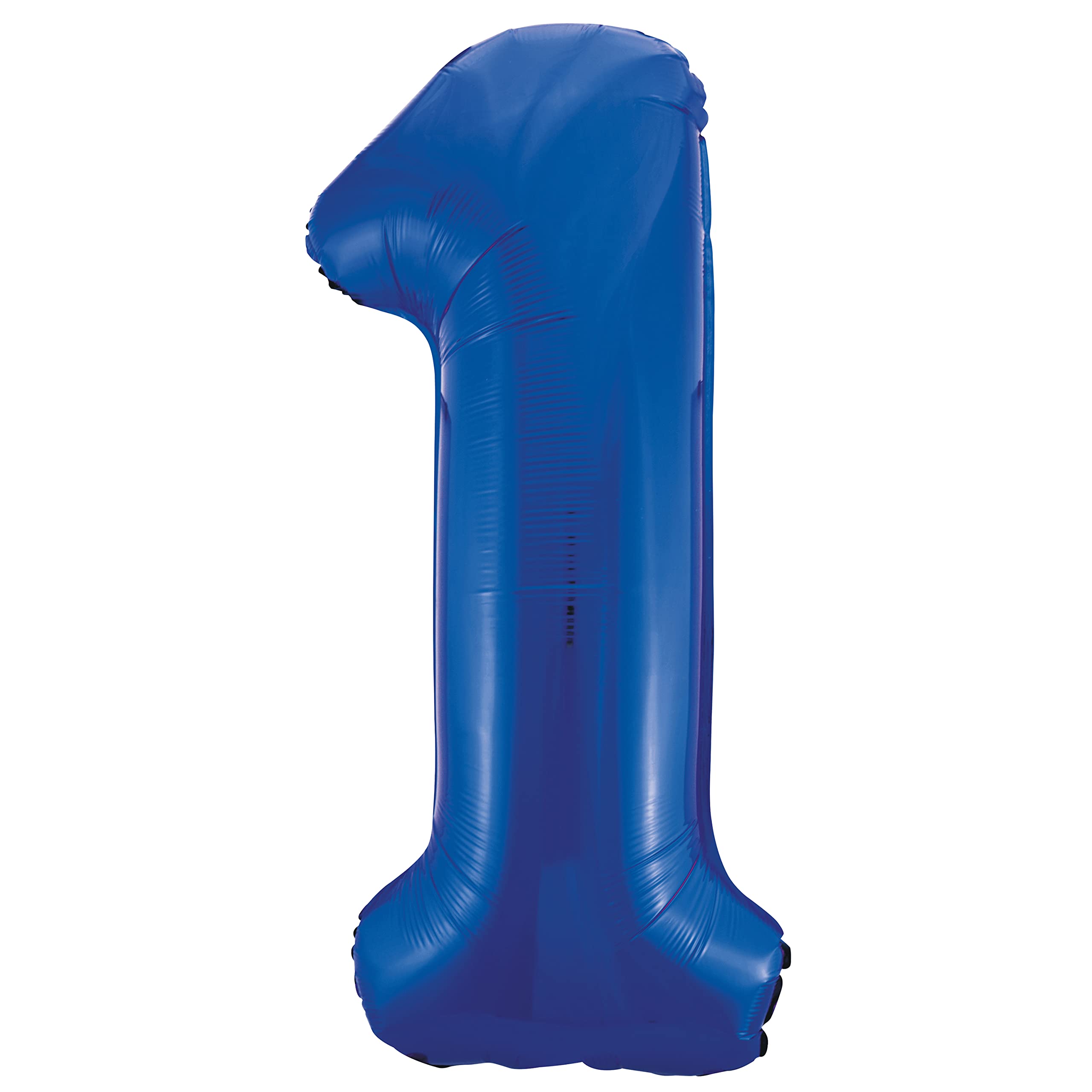 Blue Number 1 Shaped Large Foil Balloon (86cm) 1 Piece - Perfect for Birthday Parties and Special Events — image 1