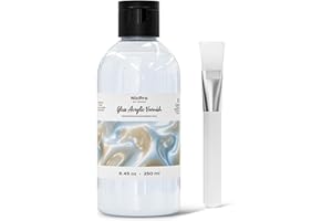 Nicpro Gloss Varnish for Acrylic Painting 8.45oz, Non-Yellowing, Non-Toxic, Anti-Crazing, Clear Acrylic Varnish for Pro Artist, Hobby Painter on Canvas Artwork, Acrylics Paint, Wood, High Gloss Finish