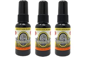 BLUNT POWER BluntPower (Egyptian Musk, 3 Pack) Concentrated Air Freshener - Premium Oil Based Air Freshener Spray For Home and Car - Long-Lasting Bathroom Spray, Car Freshener, & Odor Eliminator Spray